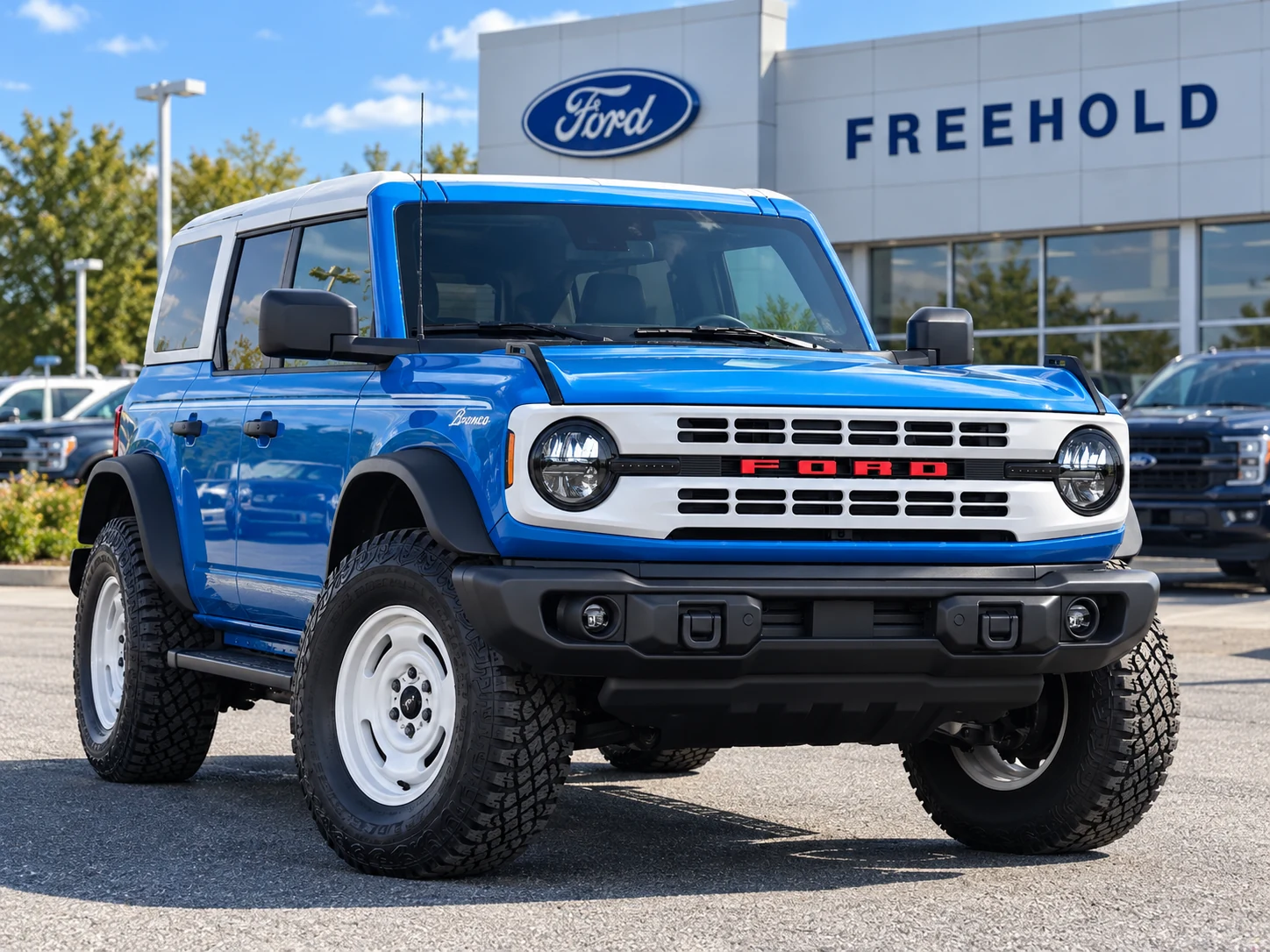 Blue Ford Bronco at Freehold Ford